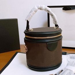 Women Handbags Purses Bags Woman Designer Handbag Quality Cosmetic Case Bucket Shoulder Bag Crossbody Cylinder Package