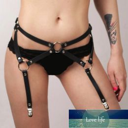 Sexy Punk Leather Body Bondage Suspenders Belts Adjustable Waist Leg Harness Clubwear Performance Sexy Women Garter Accessories Factory price expert design