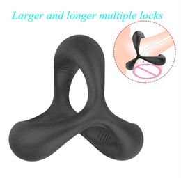 NXY Cockrings Silicone Strapon Cock Rings Penis Ring Sex Toys For Men Bondage Male Masturbator Chastity Cage Erotic Machine Sextoys Adult Shop 1124