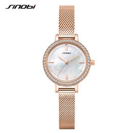 Sinobi 2021 Women Fashionable Luxury Elegant Watch Ladies Quartz Waterproof Wristwatch All-match Female Clock Relogio Feminino Q0524