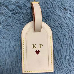 Travel accessories luggage tag Personalised custom name initial hot stamping Tag Bag Designer Logo Travel Label high quality custom one Colour or two Colours