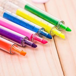 6 Colours Novelty Nurse Needle Syringe Shaped Highlighter Markers Marker Pen Pens Stationery School Supplies