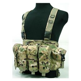 Multifunctional CS AK Magazine Chest Rig Carry Tactical Vest Hunting Jackets
