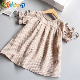 Sodawn Summer Light Dresses 2021 Casual Dress Kids Clothes Simple Children's Dresses Girl Clothing Baby Clothes Q0716
