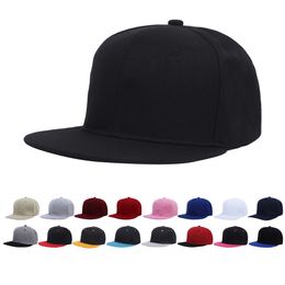 Clássico personalizado logotipo snapback chapéu cap hip hop estilo liso bill blank cor sólida tamanho ajustável