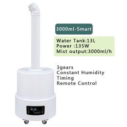fogging humidifier NZ - Humidifiers 13L Large Capacity Atomizer Humidifier Water Sterilizer Fog Machine Disinfectantion Fogging Sprayer
