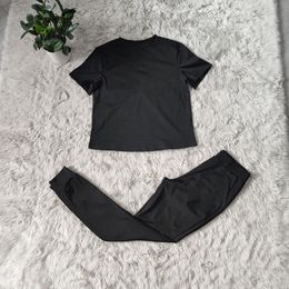 Women jogger suit Plus size 2X summer tracksuits short sleeve T shirt+pants two piece set outfits casual running clothes black sportswear sweatsuits 5025
