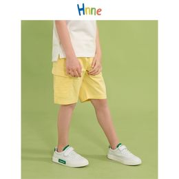 Hnne Summer Elastic Waist Cargo Kids Shorts Unisex Boys Girls Solid Colour High Quality Basic Short HJ150320 210723