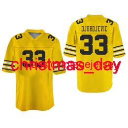 Stitched T Cruise Stefen Djordjevic 33 Ampipe Football Jersey Embroidery Custom XS-5XL 6XL