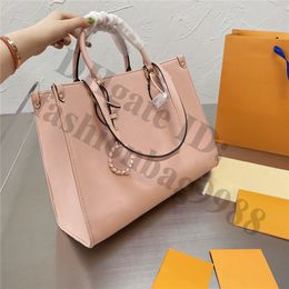 cm real size UK - Young Women Real Leather Totes Hand bags Ladies Luxury Pink Large Capacity Armpit Handbags Brand Famous Lady Handbag For Woman Size 35 cm Full Letters Flowers Sky Blue