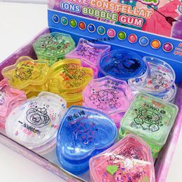 24pcs/Set Transparent Shimmer Slime Polymer Clay Slime Antistress Plasticine Training Hobbies Kids Games Toys Children Creative Toy 0931