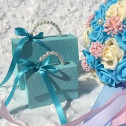YOURAN 20pcs/lot Portable Party Wedding Favor Candy Boxes Baby Shower Gift Bag DIY creative candy box Romantic mariage 210402