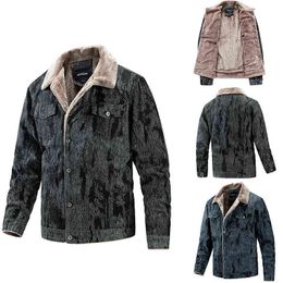 Plus Fleece Winter Jacket Men Casual Windbreaker Thick Parkas Men's Autumn Warm Fur Collar Outwear Windproof Jackets Coats Y1109