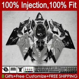 Injection OEM For Aprilia RSV125RR RSV-125 RSV125 R 06-11 34No.126 RS-125 RSV Grey black RS 125 RR 125RR 2006 2007 2008 2009 2010 2011 RS125 RS4 06 07 08 09 10 11 Fairing