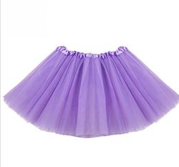 18 colors Top Quality candy color kids tutus skirt dance dresses soft tutu dress ballet skirt 3layers children pettiskirt clothes