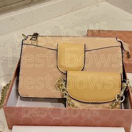 Luxurys designers high Quality Ladies 2021 mini Zero wallet bags shoulder handbag Women fashion mother purse handbags Chain Clutch Mobile phone Give small key bag