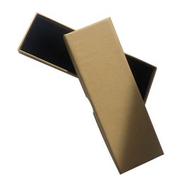 Kraft Paper Brown Necklace Packing Boxes with Velvet Included Holiday Gift Packaging for Jewelry Pedanent Earring Bracket