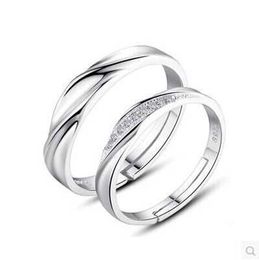Mens Rings Crystal Jewelry silver plated ring men women Cluster For Female Band styles