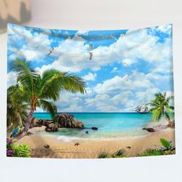 Tapestries 1PC Household Dorm Hanging Cloth Creative Printing Wall Tapestry Pography Background Quick Dry Beach Towel For Home Dec