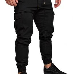 Men's Jogger Casual Pants Fitness Male Sportswear Bottoms Tight Sweatpants Trousers Men Black Gym Jogging 210715