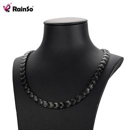 RainSo Magnetic Link Chain Stainless Steel Necklaces Health For Arthritis FIR Bio Energy Healing Power Necklace Women Lovers Chains