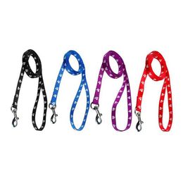 Dog Collars & Leashes Lead Splitter Two Way Double Leash Strong Red Blue Black Swivel Hook,Easy Access To Collar