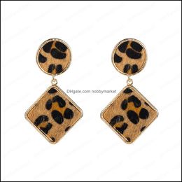 Dangle & Chandelier Earrings Jewelry Fashion Bohemian Style Leopard Geometric Irregar Mti Layers Statement For Woman Drop Delivery 2021 Pxr4