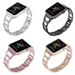 Luxury women Stainless Steel Strap For Apple Watch Ultra 49mm Band 8 7 41mm 45mm 38mm 42mm 40mm 44mm Diamond Bracelet watchband straps Fit iWatch Series se 6 5 4 3