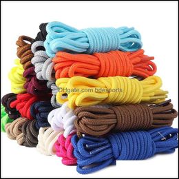 Shoe Parts & Accessories Shoes High Quality Mticolor Casual Shoelaces Outdoor Sports Hiking Round Sneakers Shoelace Martin Boots Laces Strin
