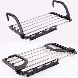 Clothes Hanger Drying Rack Folding Shorts Underwear Stainless Steel Laundry Stand Radiator Hangers for Cloth 211112