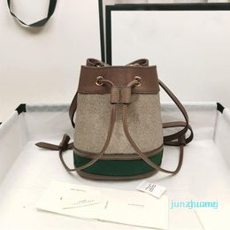 2021 Designer- Women Bucket Shoulder Bags Genuine Leather Handbags Adjustable Strap Fashion Simple Portable Leisure Crossbody Bag