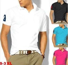Fashion Luxury embroidery Big Small Horse Crocodile polo shirts for men polos T-shirt SIZE S-6XL Cool Slim Fit Casual Business Shirt c3