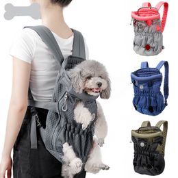 Pet backpack, breathable mesh, dog chest Carrier, zipper, convenient dogs bag, cat bags