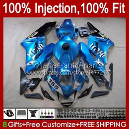 OEM Body For HONDA CBR 1000 Fairings CBR1000 RR CBR-1000 CC 2004 2005 Bodywork 52No.88 CBR Gloss blue 1000RR 1000CC 2004-2005 CBR1000RR 04 05 Injection Mould Fairing