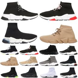 red shoe laces UK - top socks mens womens Casual Shoes Lace Up Yellow Black Red Beige Grey Clearsole White men women Designer trainers sneakers size 36-45