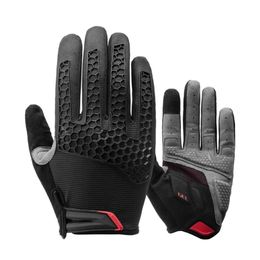 Coolchange Cycling Gloves Full Finger Touch Screen Bicycle Shockproof Breathable GEL MTB Bike Men 211124
