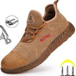 Indestructible Sneakers Work Shoes Comfort Men Shoes Puncture-Proof Safety Shoes Men Industrial Safety Footwear Man Boots