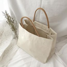 Shoulder Bags Canvas Women's Shopper Large Tote Shopping Bag For Woman 2021 Cotton Cloth Female Handbags Ladies Beach Sac A Main