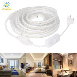 110V 220V LED Light Strip 2835 120leds/m IP67 Waterproof Outdoor String Lights Neon Rope Lighting for Room Garden Decor