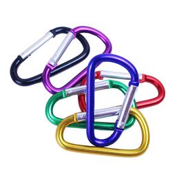 Hooks & Rails Carabiner Ring Keyrings Key Chains Outdoor Sports Camp Snap Clip Hook Keychain Aluminium Metal Convenient Hiking Camping DH0588