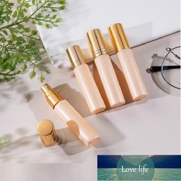 10ML Glass Mist Spray Bottle Gold Roll On Bottles For Essential Oils Pearl Cosmetic Container Perfume Atomizer