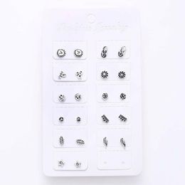 Stud 11Pairs /Set Women BOHO Mini Earrings Ear Charms Small Jewellery For Piercing Minimalist Fashion