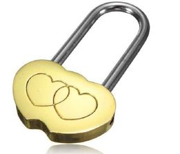 2021 new 100pcs Padlock Love Lock Engraved Double Heart Valentines Anniversary Day Gifts