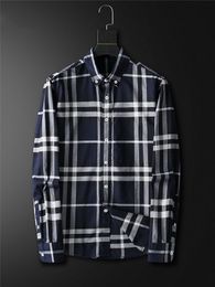 2021 Polka Dot Mens Designer Shirt Autumn Long Sleeve Casual Dress Shirts Style Homme Clothing M-2XL#71