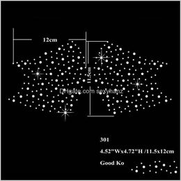 Sewing Notions Tools Apparel Drop Delivery 2021 11Dot5X12Cm Fix Rhinestone Iron On Heat Transfer Star Sticker For Face Mask 1Vxtr