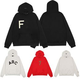 Newest Warm Hoodie Mens Women Designers Streetwear Pullover Hoodies Man Clothing Grey Black White Red Long Sleeve Clothes Letter Decals Hooded Sweatshirt Size S-XL
