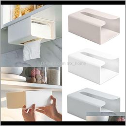 Housekeeping Organisation Home Gardentoilet Kitchen Tissue Box Paper Holder Portable Wall Mounted Storage Organiser Case Boxes & Bins Drop De