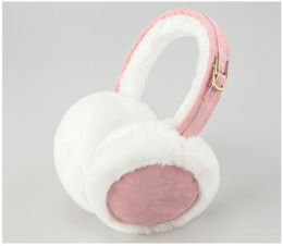 Autumn Winter Warm Earmuffs Hair Accessories For Male And Female Couples Ear Bag Plush Ears Soft Cold Proof Folding Earmuff 7 Colours