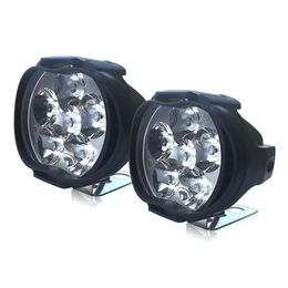 CNSUNNYLIGHT 2pcs 9V-85V 12V 1000Lm Super Bright Motorcycle LED Headlights Waterproof Lamp Scooter Spotlight 6500K White Work Car Fog Spot Lights