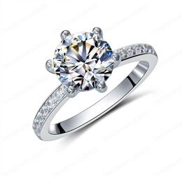 Luxury Cubic Zirconia Rings For Teen Girls Bride Romantic Engagement Rings Jewelry Wedding Ring